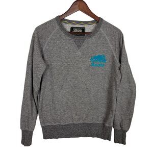 Roots Canada Heather Gray Crewneck Pullover Sweatshirt Sweater Women's Medium